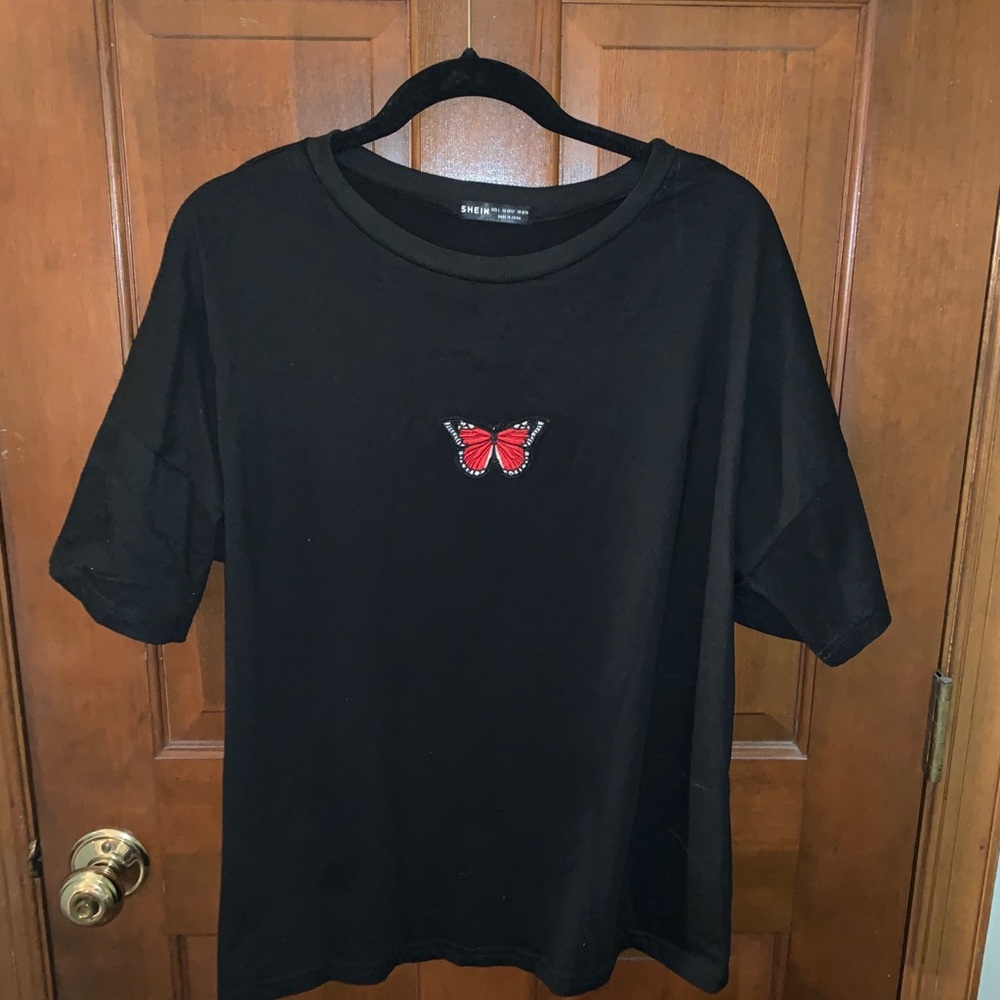 Cute Shein Butterfly T-Shirt